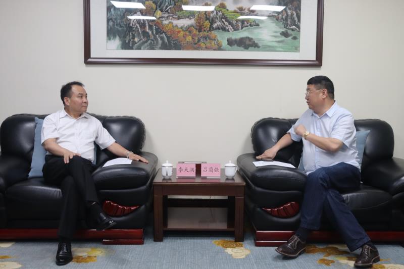 李天滿會見四川大學(xué)全球創(chuàng)聯(lián)常務(wù)副會長、四川會長呂藺強一行