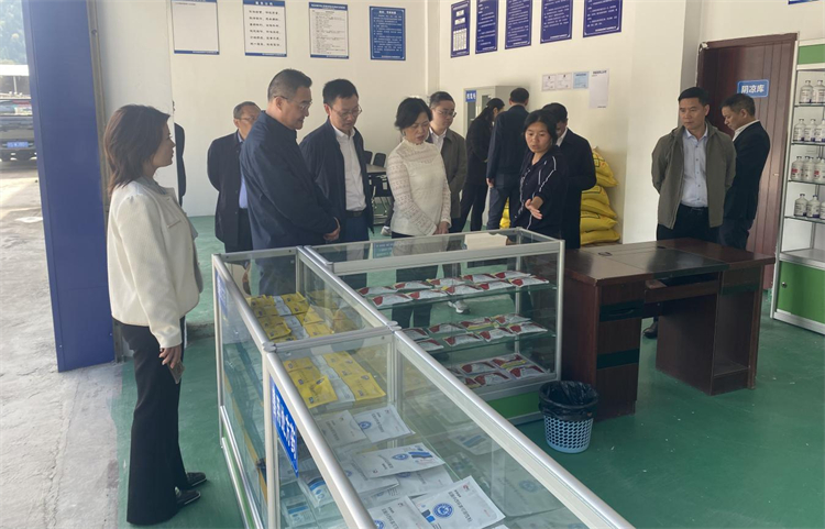 四川省供銷社黨組成員、理事會(huì)副主任、一級(jí)巡視員楊武秀帶隊(duì)到萬(wàn)源調(diào)研集團(tuán)舊院黑雞產(chǎn)業(yè)發(fā)展工作